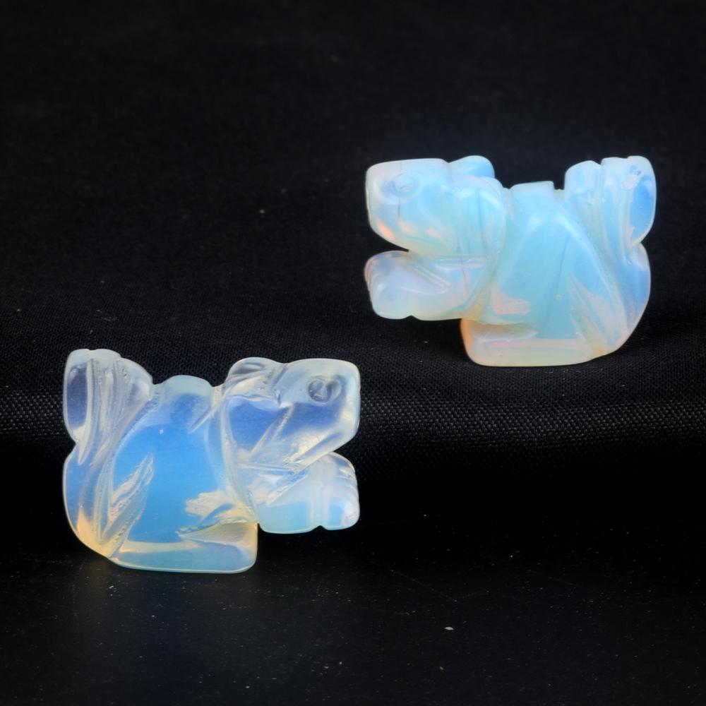 Lucky Ornaments Natural Stone Agates/Green Aventurine Carved Squirrels-Shaped Decorative Ornament Home Handicrafts