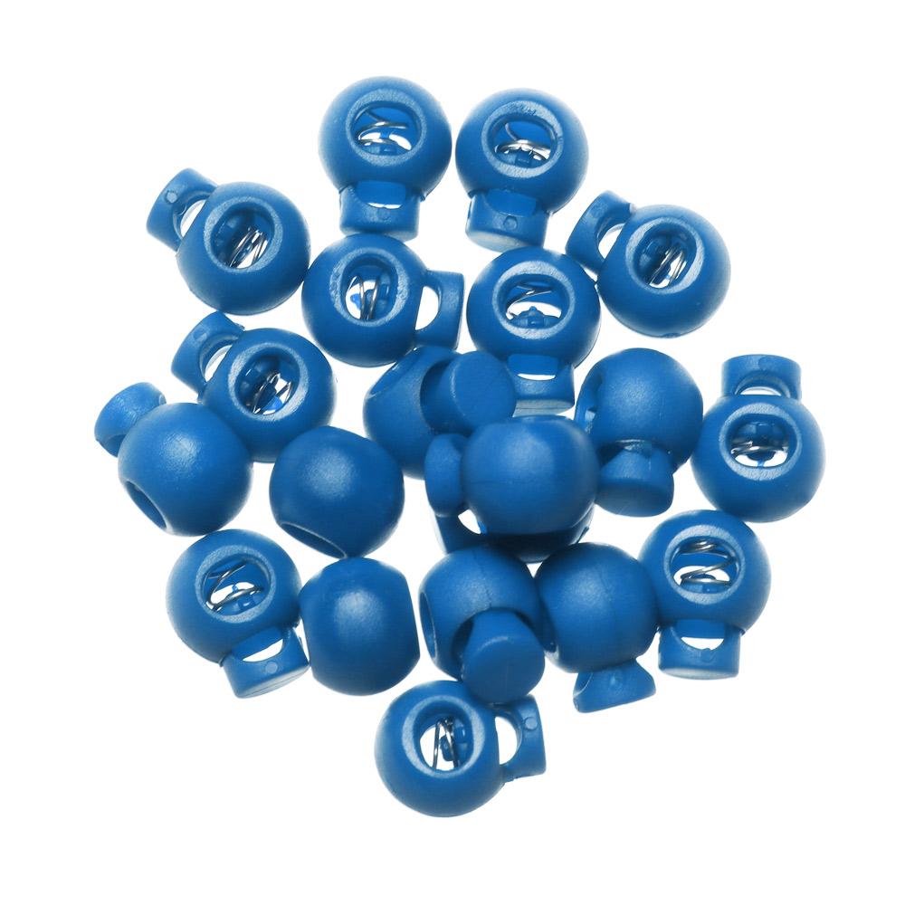 20pcs High Quality 6mm Hole Sportswear Accessories Cord Lock Bean Plastic Stopper Toggle Clip Apparel Shoelace