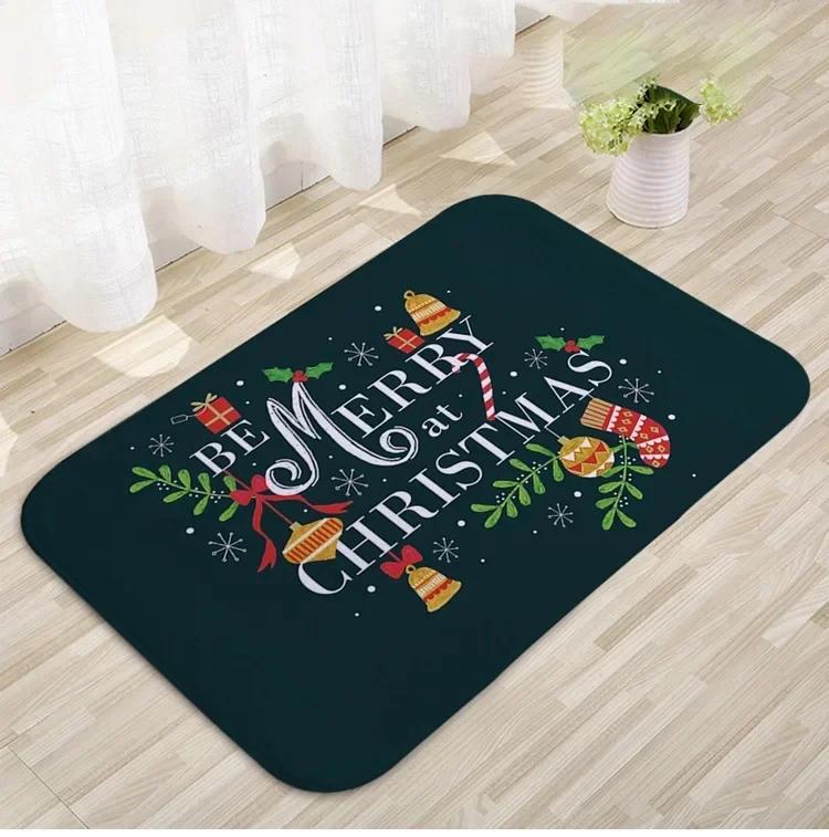 Christmas Door Mat Santa Claus Outdoor Carpet Merry Christmas Decorations Home  Navidad Xmas Ornament New Year 2026 Decoration
