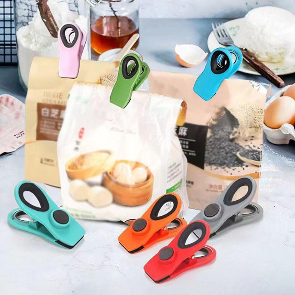 Moisture-proof Refrigerator Magnetic Clip Strong Magnet Food Sealing Clip  Snack