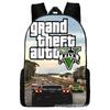 Grand Theft Auto Grand Theft Auto Peripheral Animation Backpack Men's and Women's School Bags