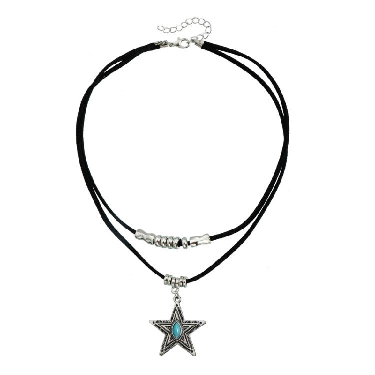 Cowboy Culture Themed Bohemian Necklace Adjustable Length Neckchain Clavicle Accessories For Versatile Styling