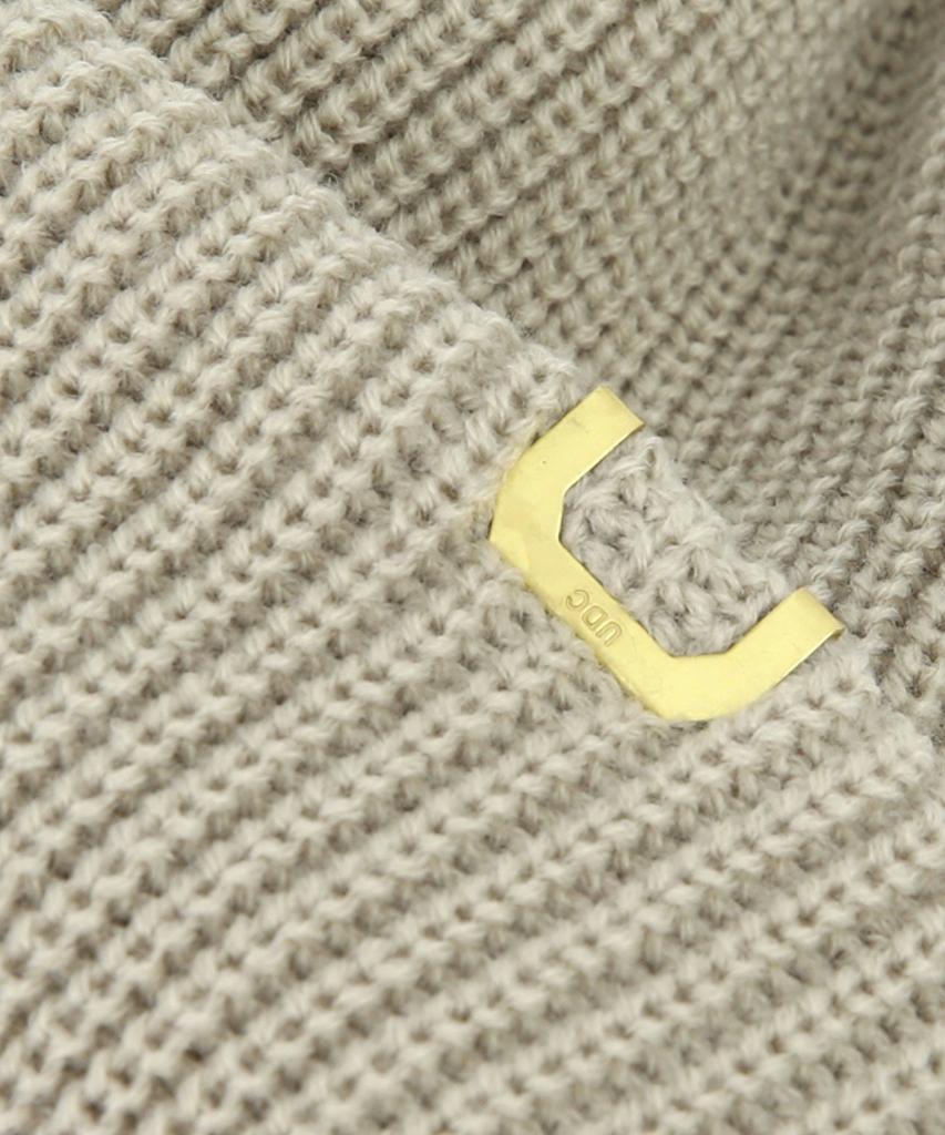 Eondeokeonteulolseutyudio Winter Short Beanie Double Roll Up Beanie / Ac / Field Oatmeal