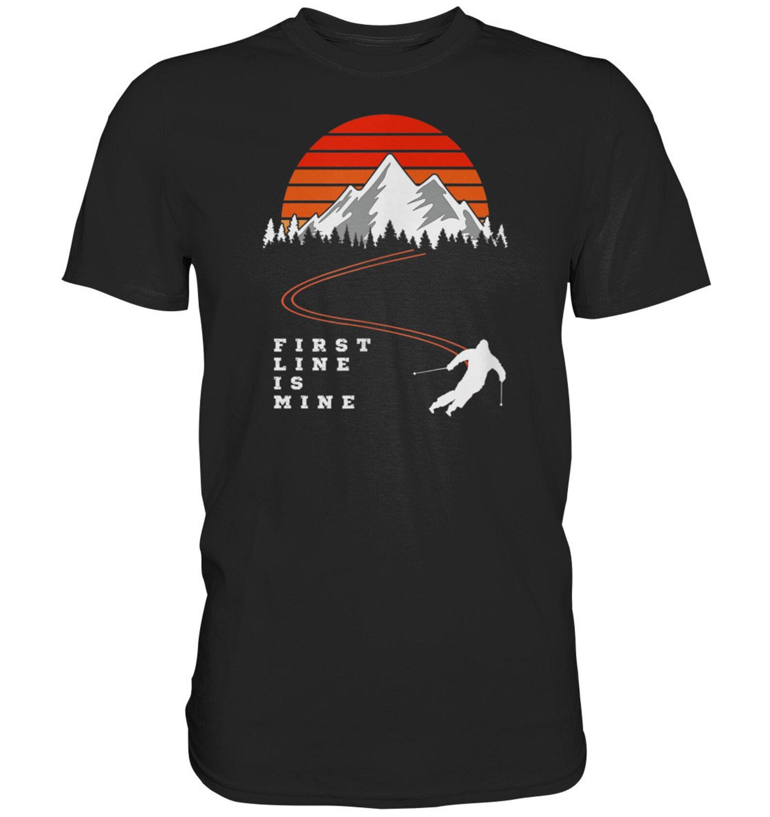 Skier Ski Gift Winter Sports Mountains Skiing Mountain Saying T-Shirt - Premium Shirt S