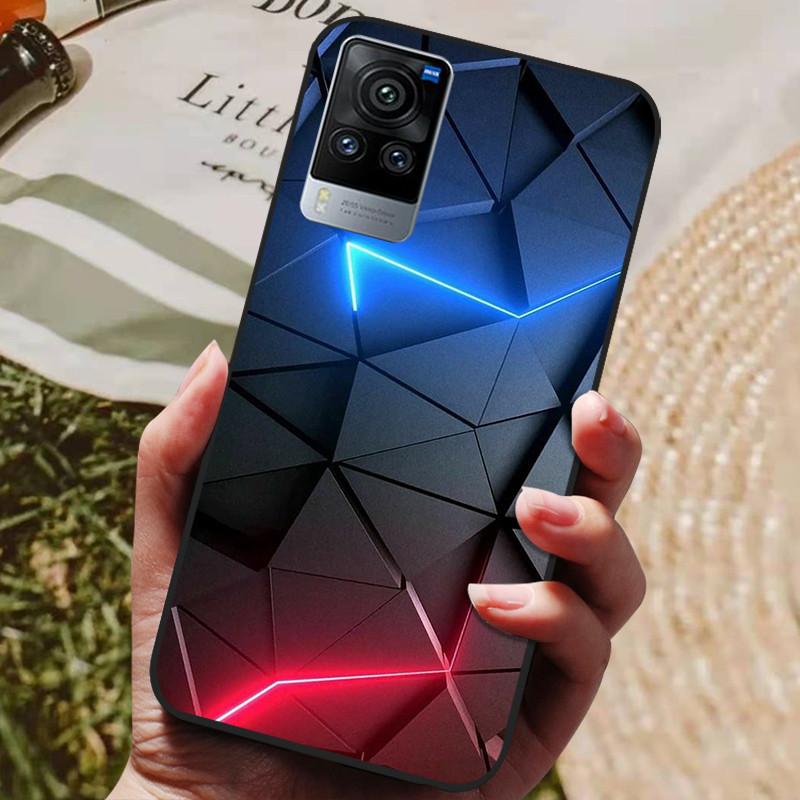 For Vivo X60 Pro Global Version Case Cat Wolf Painted Soft Silicone Phone Cases for Vivo X60 Pro Back Cover X60Pro V2046 Coque
