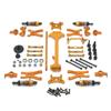 Metal Upgrade Swing Arm Steering Cup Linkage Shock Absorber Kit WLtoys 1/18 A959 A949 A969 A979 K929 RC Car Parts