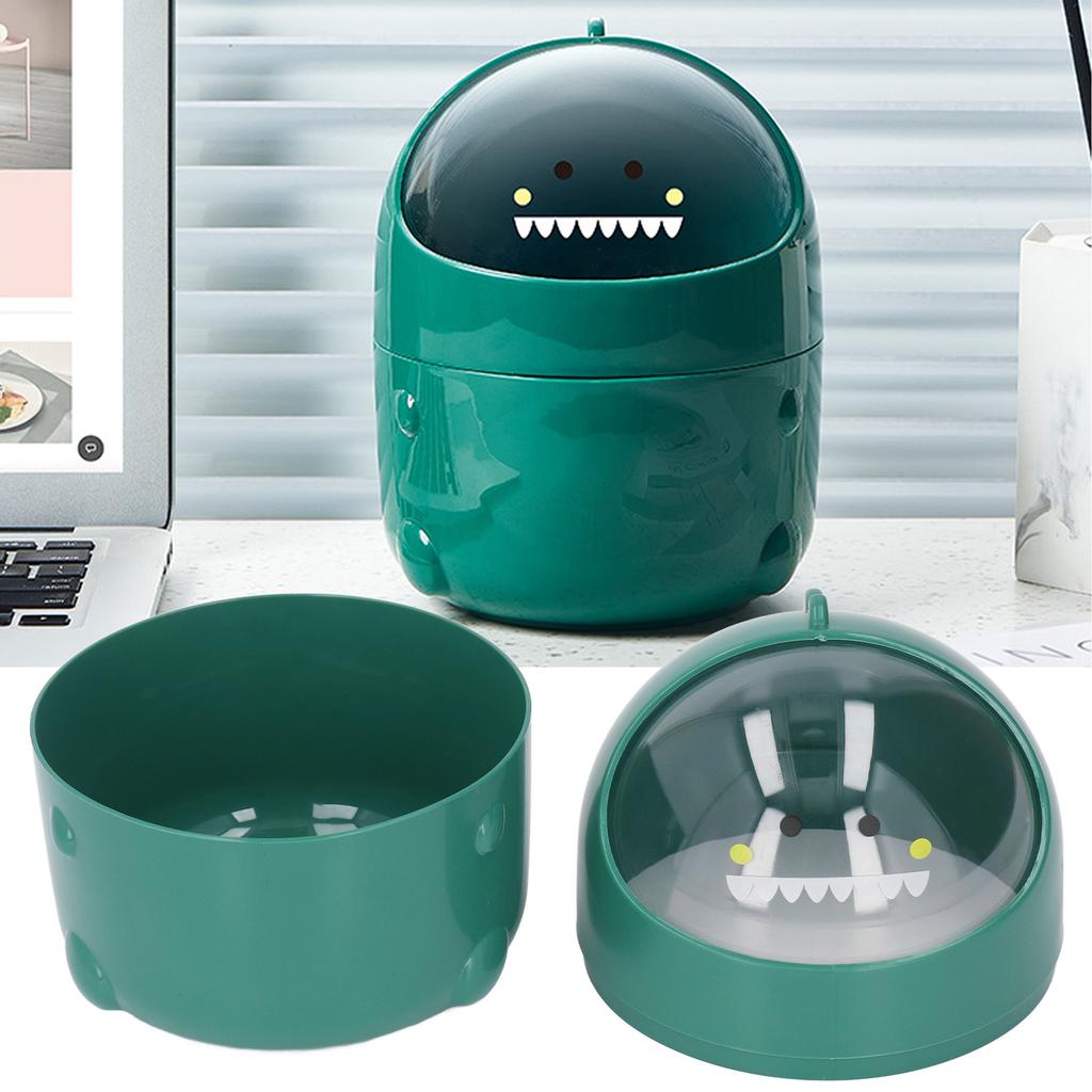 Desktop Trash Can Baby Dinosaur   Large Mouth Detachable Design Nonslip Bottom   Plastic   Trash Can
