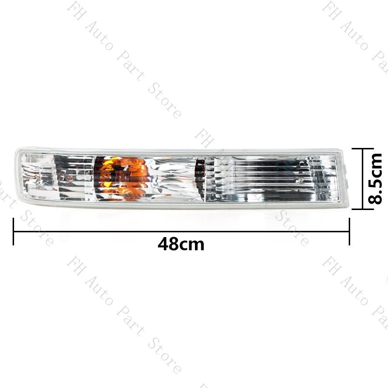 2PCS For GMC Savana Van 1500 2500 2003 2004 2005 2006-2019 Front Bumper Fog Light Turn Signal Lamp With Bulb GM2520188 GM2521188