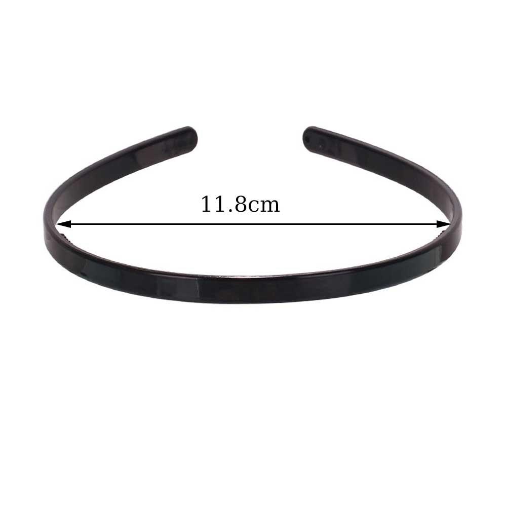 Elegant Black Hairbands For Women Trendy Toothed Non-slip Hair Hoop Hair Accessories Girl Face Wash Sports Headbands Headwear