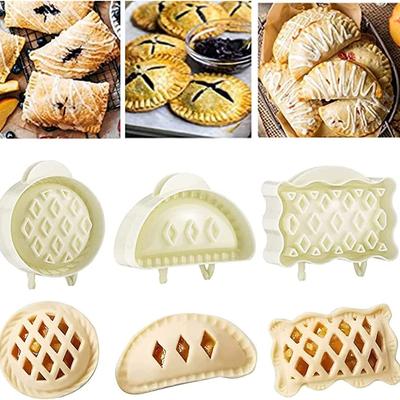 Hand Pie Molds Set Dough Press Mold Tools Halloween Christmas Mini Pie Mould Baking Pie Molds Pumpkins Apples Hazelnuts