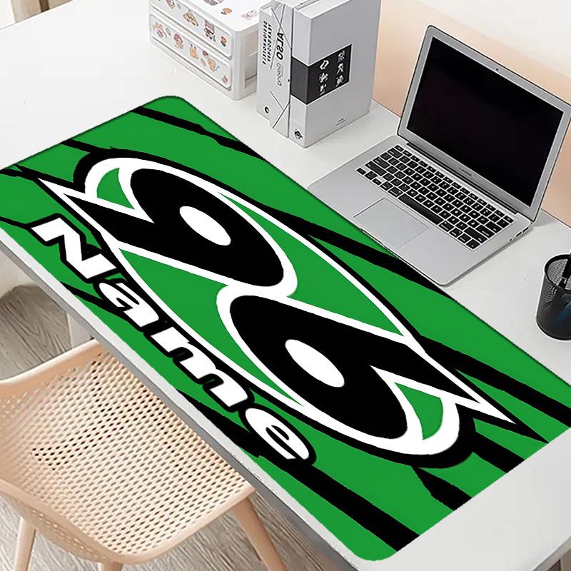 Custom Name Personalized Hannover 96 Football Pattern Mousepad, Laptop PC Desk Mat, Decorative Desk Mat for Home Keyboard Pad Gift