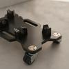 Tug Towing Rack Low-Height Kart Stand Featuring Caster Wheels Upright