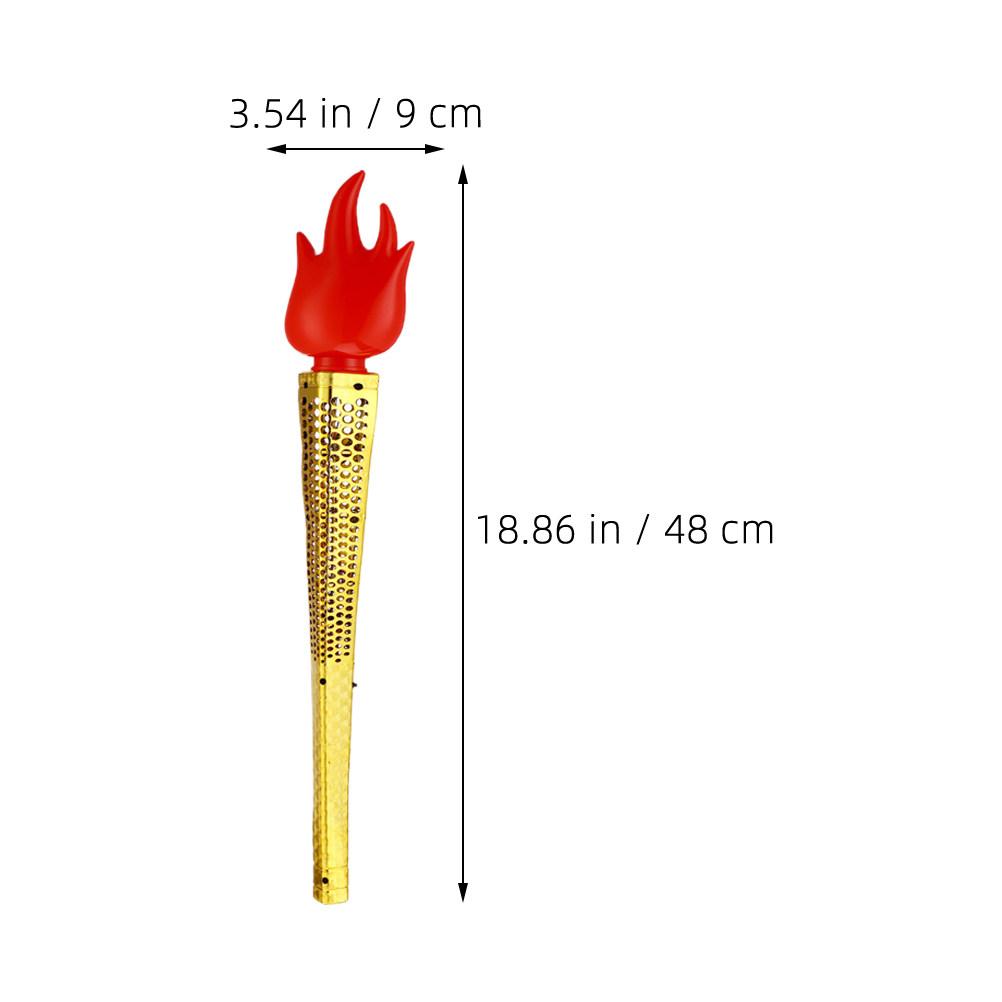 

4Pcs Artificial Torch Props Handheld Portable Lightweight Fun Cheering Cosplay Photo Props Stage Performance Party Supplies золотистый