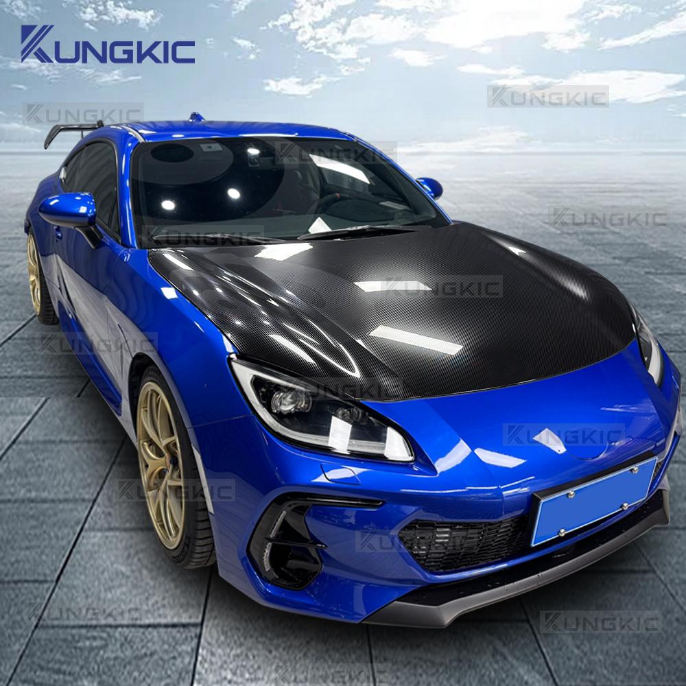 For Toyota GR86 ZN8 for Subaru BRZ ZD8 2025 2025 2025 2025 Car Front Bonnet Engine Hood Carbon Fiber Pattern TPU PPF Wrap Film