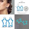 New 925 Sterling Silver Star Moon Earrings for Women Sparkling Zircon Ear Studs Luxury Romantic Fine Jewelry Gift for Girl