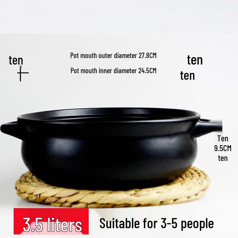Lichuan Huaxing 3.5L Ceramic Stew Pot (Lidless)