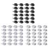 24Pcs/set Space Saving Hat Organizers for Wall Self Adhesive Hat Hanger Hooks Door Hat Holder Baseball Cap Storage Rack