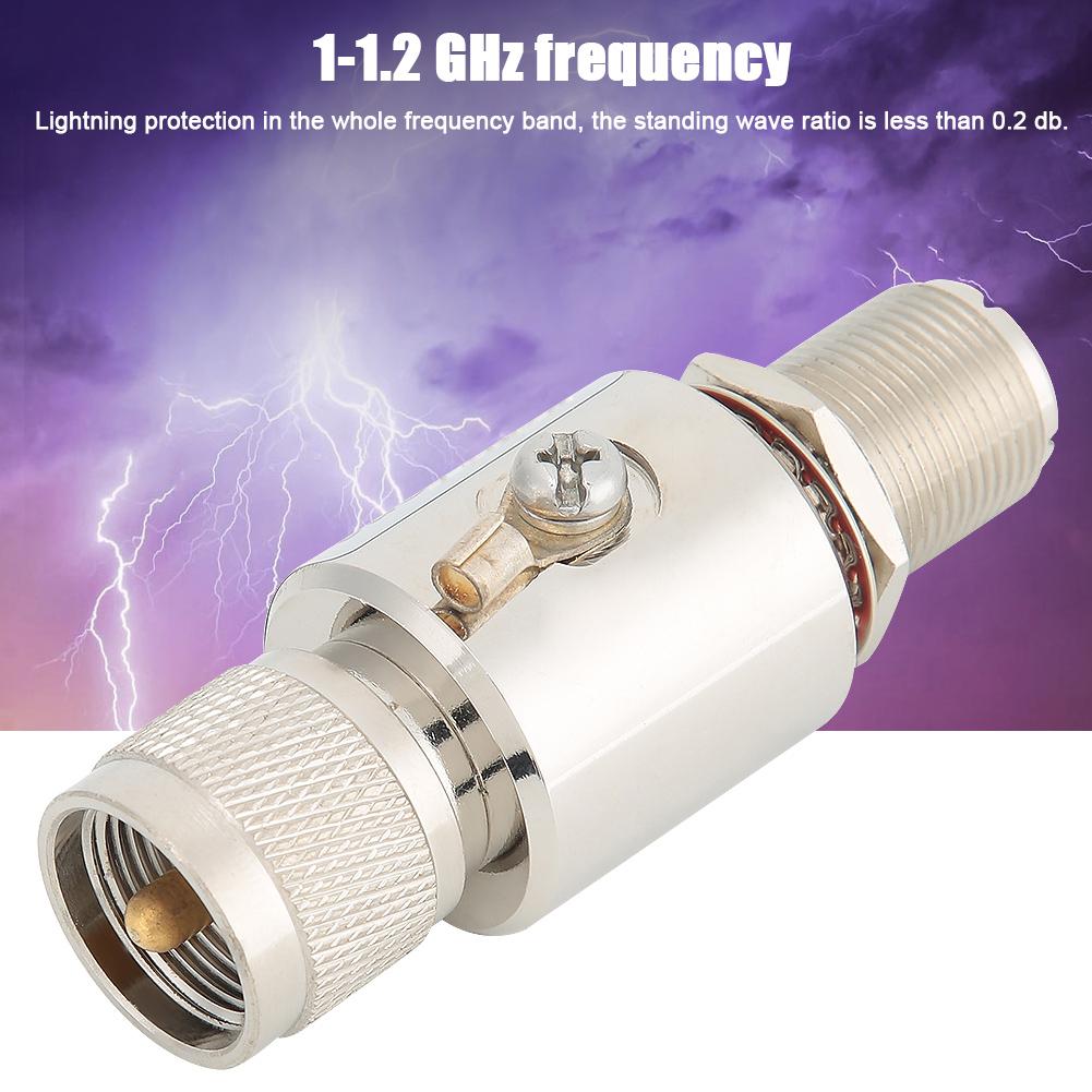BL-1000 1-1.2GHz PL259 Female to S0239 Arrester Lightning Protector 50 Ohms 230V 200W