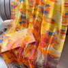 Wraps New Summer Large Shawls Silk Scarf Foulard Female Hijab Scarves Fashion Wraps for Women Hijab Neckerchief Headband Bandana