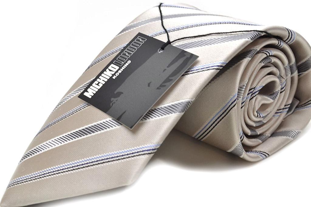 [Michiko London] Brand Necktie, Made in Japan, Nishijin Weave, M-SET-F1