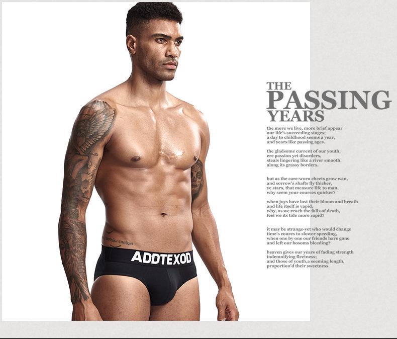 Men's Combed Cotton Low-Waist Breathable Briefs - Soft, Comfortable, and Sexy Underwear