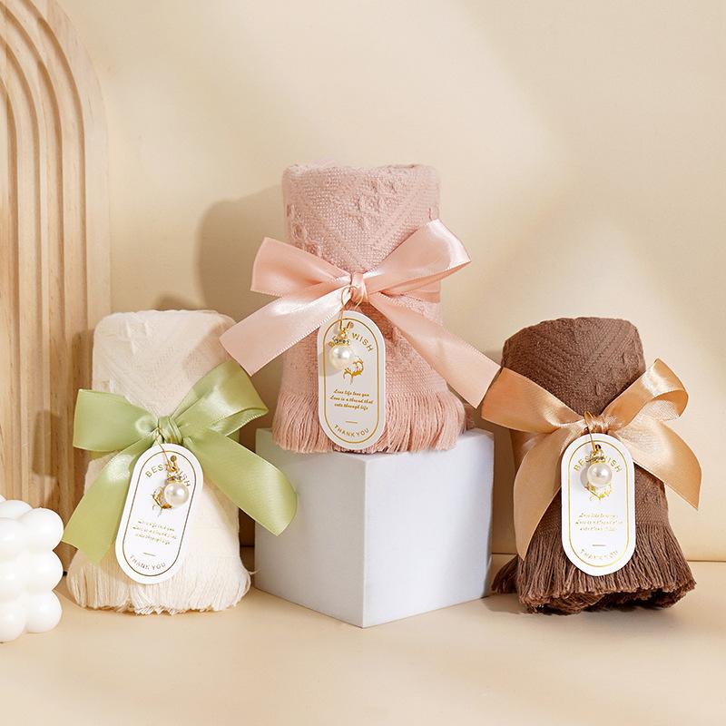 Wedding Cake Wedding Ceremony Gift Towel Coral Velvet Baroque Towel Multicolor Optional Gift