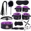 10 pcs SM Game Kit Suit Adult Handcuffs Ball Whip Kit Bondage Set Couple SM Sex Toys