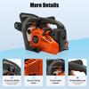 Gasoline Chain Saw 12" 25.4CC 2 Stroke Gas Chainsaw 1.22HP 900W High Power Gas Top Handle Chainsaw for Wood Logs Cutting