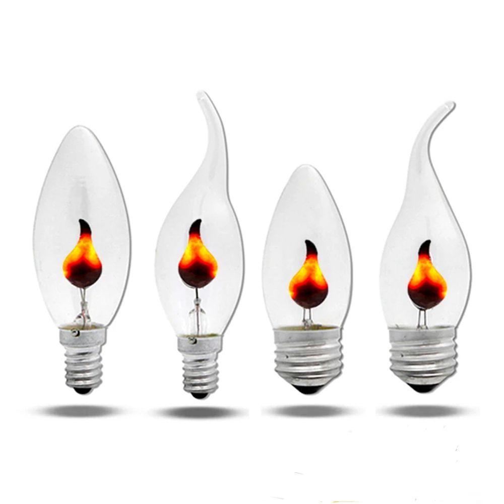 

Decor Lighting Tungsten Wire Energy Saving Candle Light Night Light Candle Tip Lamp LED Light Bulb 125mm-E27