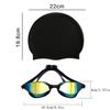 New Professional Swimming Goggles for Adults HD Anti-Fog Waterproof Silicone Swim Cap + Swim Glasses for Men & Women Gifts