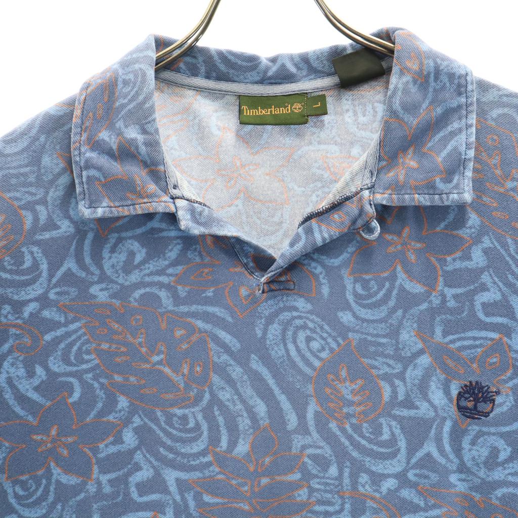 Timberland 00s Old Overall Handle Short Sleeve Open Color Polo Shirt Fawn Men's Used