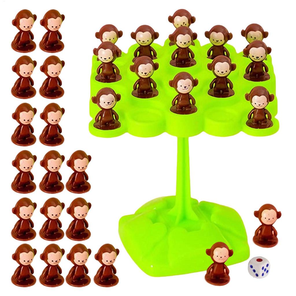 Monkey Balance Tree Focus Balance Training Kids Toys Folding Music Series Parent Child Interactive Board Game Random Color