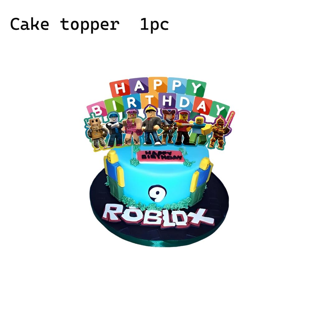 Nové Roblox Narozeninová párty Dortový topper Topper na cupcaky Sady Sprcha pro miminka Pro děti Narozeninová párty Dekorace Potřeby Dárky