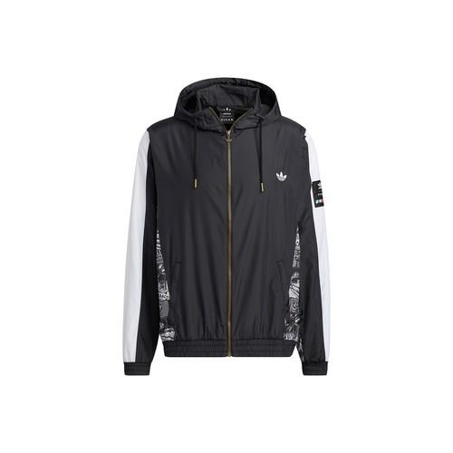 adidas Originals Zip-Up Sports Hoodie for Men, Black XS чёрный