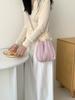 Pu Pleated Crossbody Bag With Magnetic Closure For Daily Casual Use