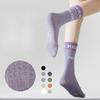 Female Summer Cotton Fitness Dance Pilates Yoga Non Slip Exercise Tube Floor Socks