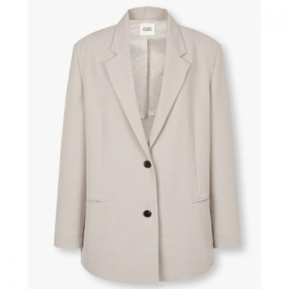 

Studio Tomboy Oversized Jacket With Side Slit 9165112872 Light gray (82)/OS(FREE)