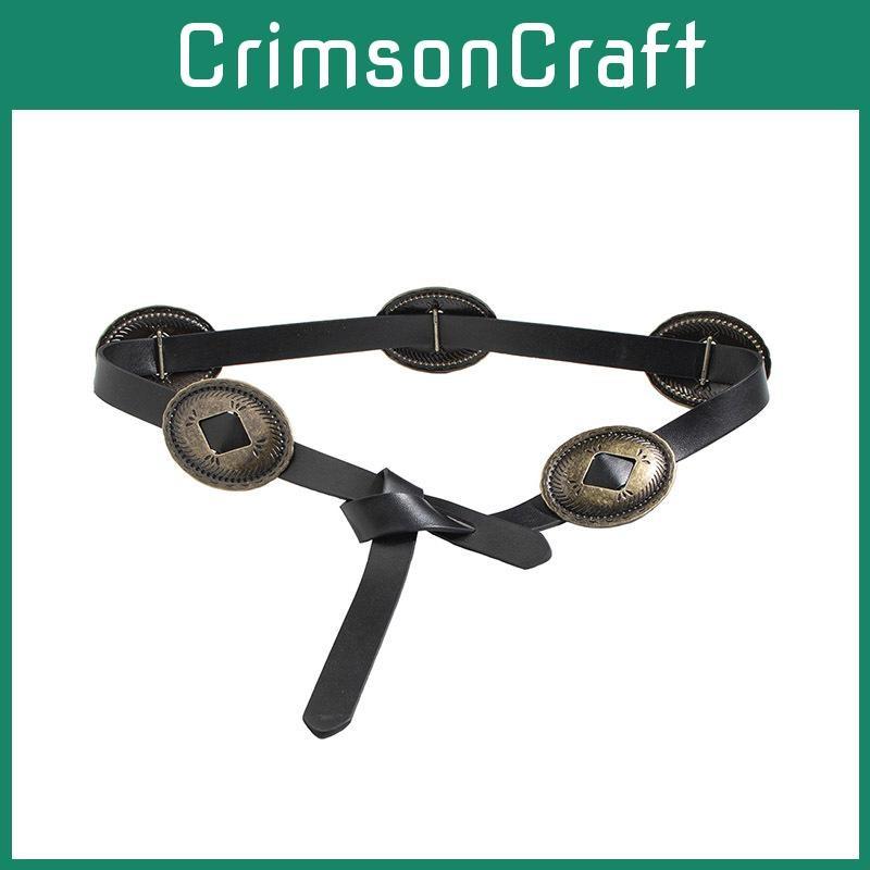 Style Retro Western Womens Belt With Irregular Pattern For Travel And Use Daily