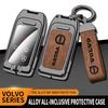 Zinc Alloy Car Remote Key Cover Case Holder Key Bag Shell For Volvo S60 S80 V60 XC60 XC70 V40 XC90 2017 2018 Auto Accessories