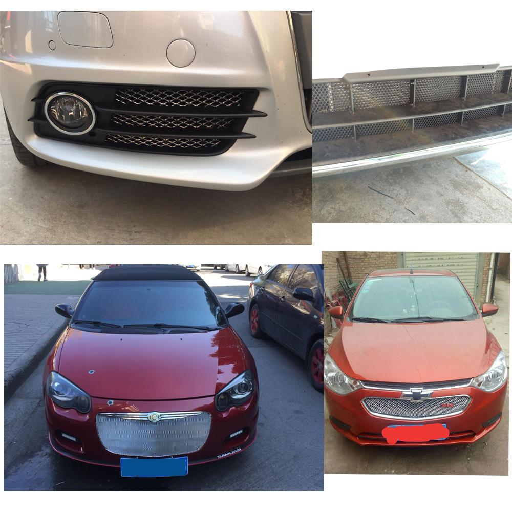DIY Racing Grills Universal Fit for Car Cuttable Front Bumper Honey Comb Vent Grille Mesh Sheet 100cmx33cm