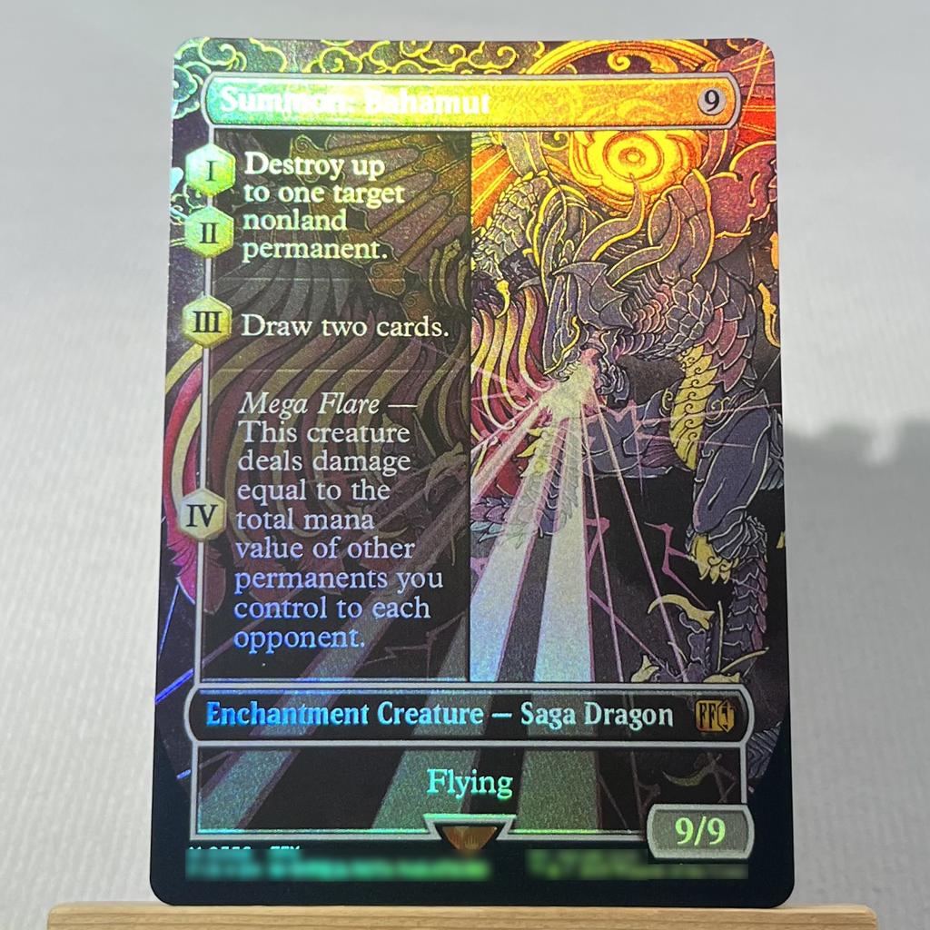 FIN FIC FOIL4-001 Karta proxy TCG magiczne karty Chmura, Najemnik z Midgaru Przywołaj Bahamuta Vivi Ornitier Błyskawica, Armia Jednego zbierz