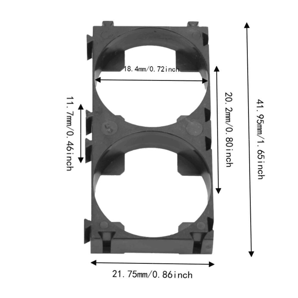 50pcs 2 Links Design Lithium Battery Bracket Double Cell Bracket For DIY Battery Pack
