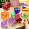 Mini Cube d'Eau Aléatoire Sachet Surprise Jouet Squishy à Presser Jouet Fidget Polygone Maltose Rebond Lent Jouet Fidget Anti-Anxiété à Presser