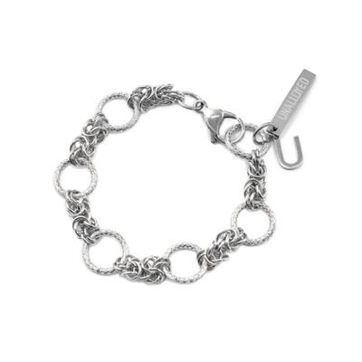 Armband mit Anhängerkette aus unlegiertem U-Silber / Silber