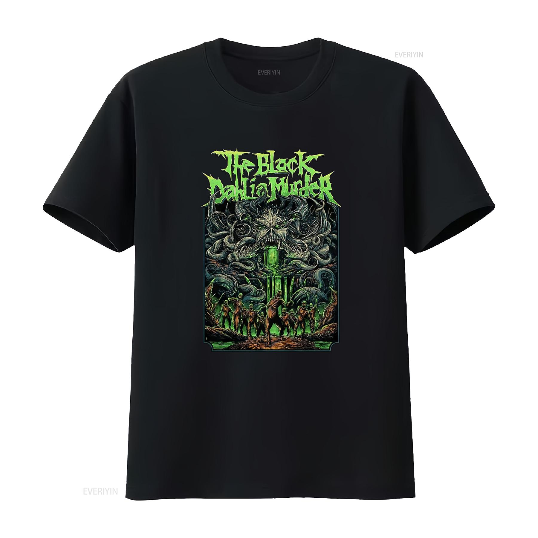 

THE BLACK DAHLIA MURDER Slime Zombies T Shirt Gothic Horror Band Design for vintage Washed homme Breathable designer clothes 4XL