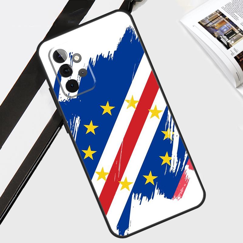 Cape Verde Flag Coat of Arms Case For Samsung Galaxy A06 A56 A36 A26 A16 A54 A34 A14 A12 A22 A32 A52 A13 A53 A15 A35 A55