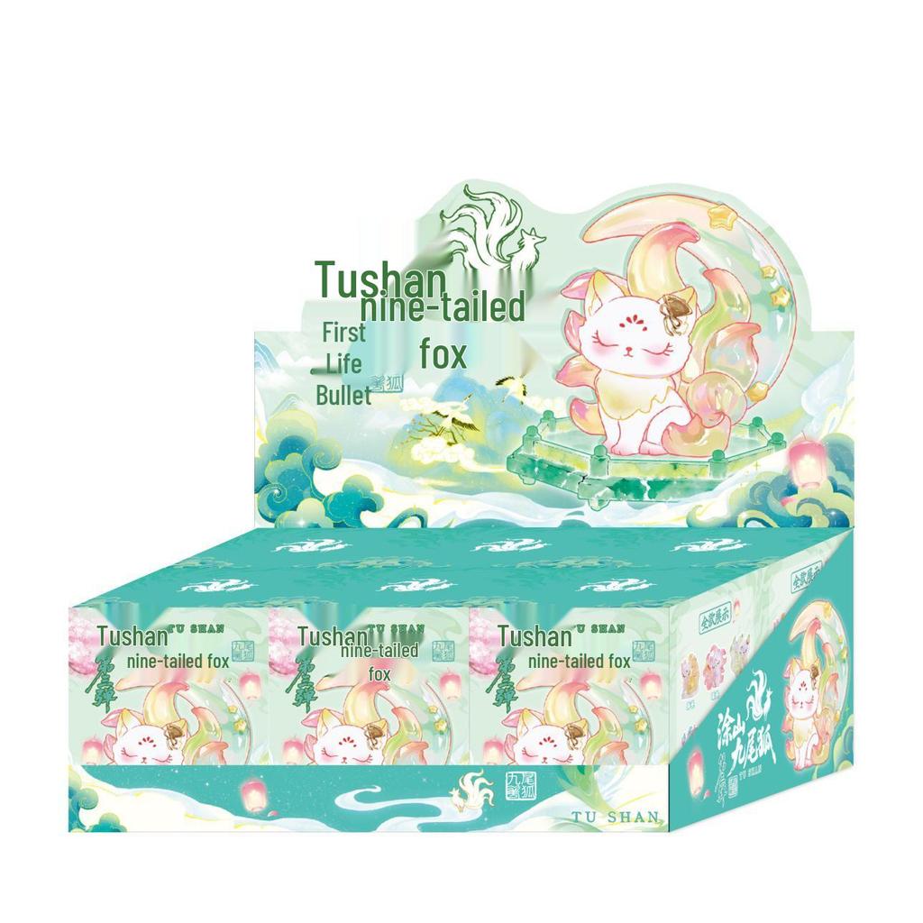 Tu Shan Weisheitsfuchs Fee Figur: Trendiges dekoratives Harzspielzeug für den Schreibtisch und als Geburtstagsgeschenk