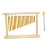 20 Tone Table Top Bar Chimes 20 Bars Single Row Musical Percussion Instrument With Wood Stand Stick