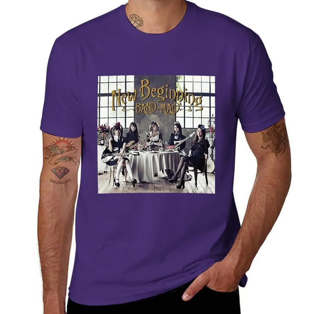 custom t shirts design your own sweat shirt t shirts Day Gift For Band Maid Beginning Vintage Photograp T-Shirt