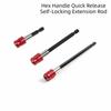 100mm Rod Self-locking Extension Rod Red Handle Hexagonal Handle Screwdriver Set  DIY Projects